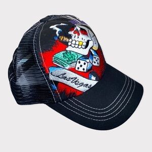 LAS VEGAS Embroidered HATTITUDE Baseball Cap Trucker Skeleton Adjustable Cap